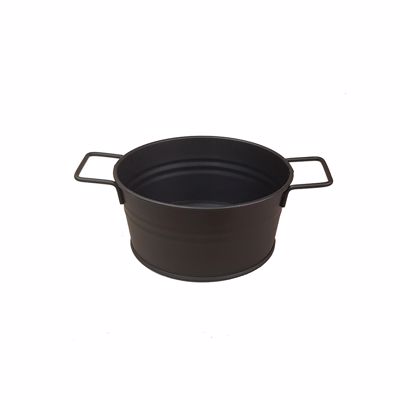 Ψωμιέρα Μεταλλική Μαύρη με Λαβές 23x16x7.5cm TEM121 Espiel