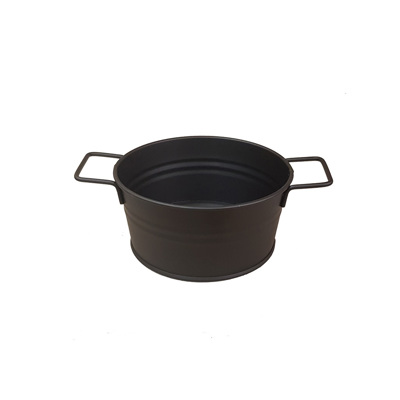 Ψωμιέρα Μεταλλική Μαύρη με Λαβές 23x16x7.5cm TEM121 Espiel