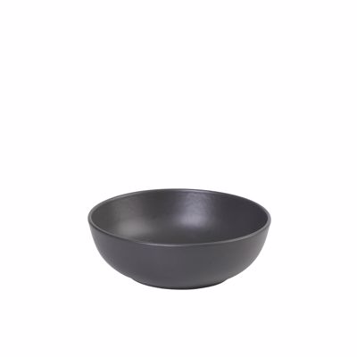 Μπωλ Σερβιρίσματος ''TERRA MATT'' Πορσελάνης Μαύρο Φ19x6cm TLM151K6 Espiel