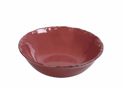 Liana Μπωλ Πορσελάνης Σκούρο Ροζ με Καφέ Rim 16εκ TLX140K6 Espiel