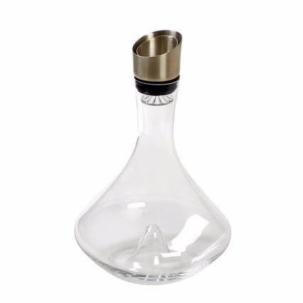Καράφα Γυάλινη με Χρυσό Πώμα 2300ml 4mm Φ19.5x29.5cm TOB102 Espiel