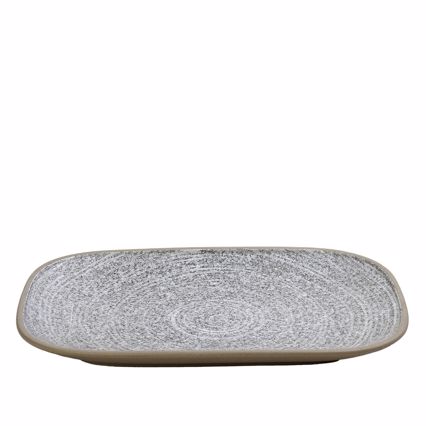 Πιατέλα ''CORSICA'' Stoneware Γκρι 33.5x23x2.6cm VRA106K1 Espiel