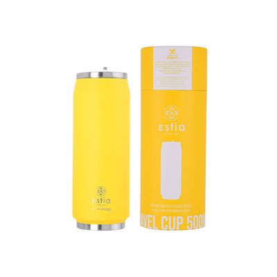Estia Θερμός Coffee Cup Save The Aegean 500ml Pineapple Yellow 01-10324