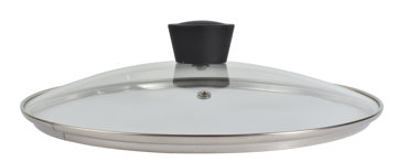 ESTIA ΚΑΠΑΚΙ MAGMA ΓΥΑΛΙΝΟ ΠΥΡΑΝΤΟΧΟ 24CM 01-6174