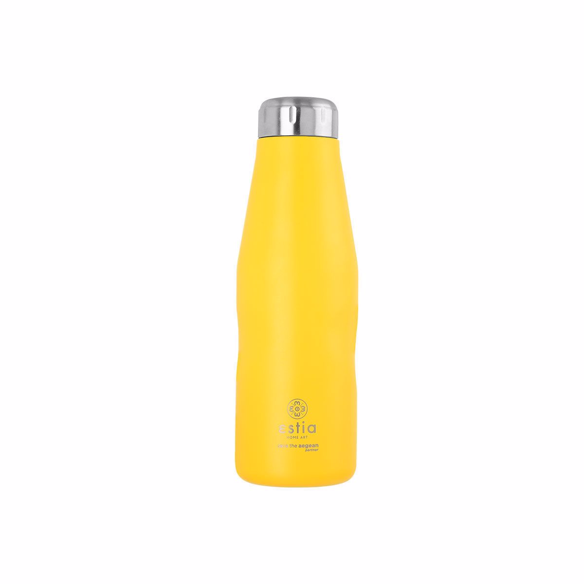 Estia Thermos Travel Flask 500ml ''Save the Aegean'' Pineapple Yellow 01-9007