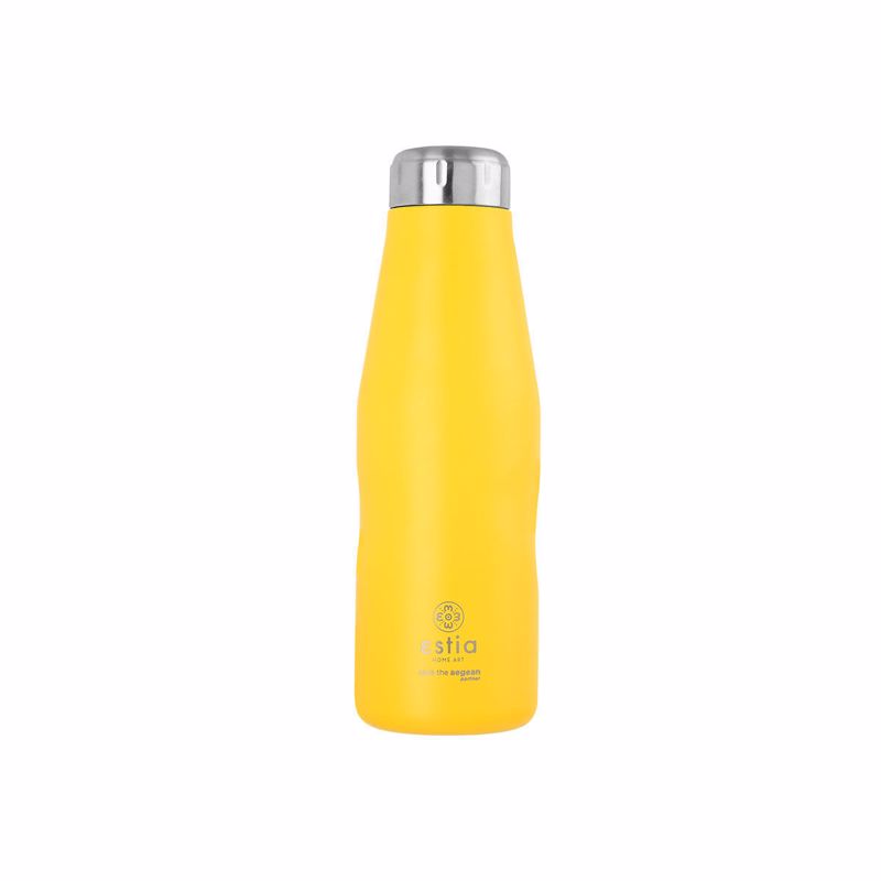 Estia Thermos Travel Flask 500ml ''Save the Aegean'' Pineapple Yellow 01-9007