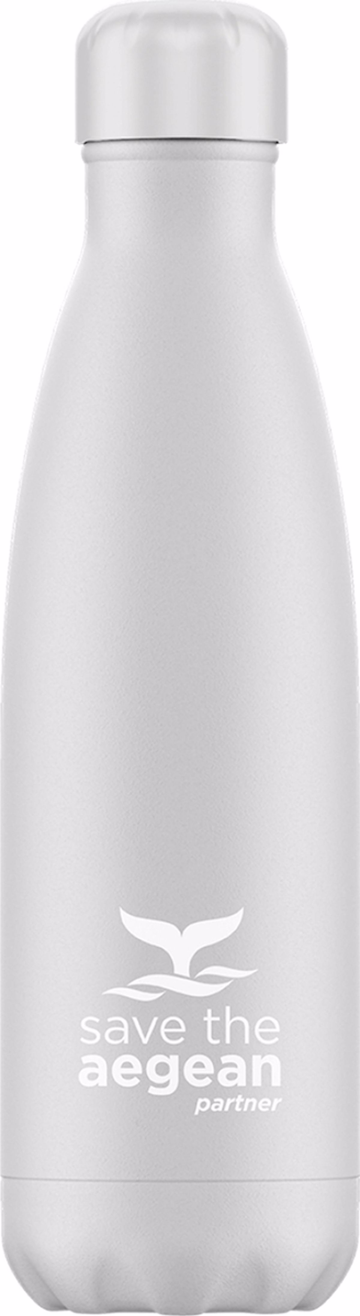 Estia Thermos Travel Flask 500ml Save the Aegean White Matte 01-9014