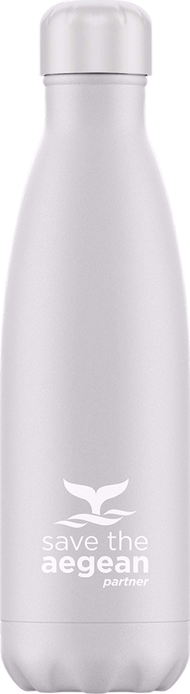 Estia Thermos Travel Flask 500ml Save the Aegean White Matte 01-9014