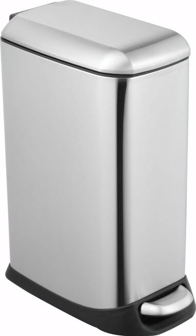 ESTIA Χαρτοδοχείο Slim Inox Ματ 20lt 01-9137