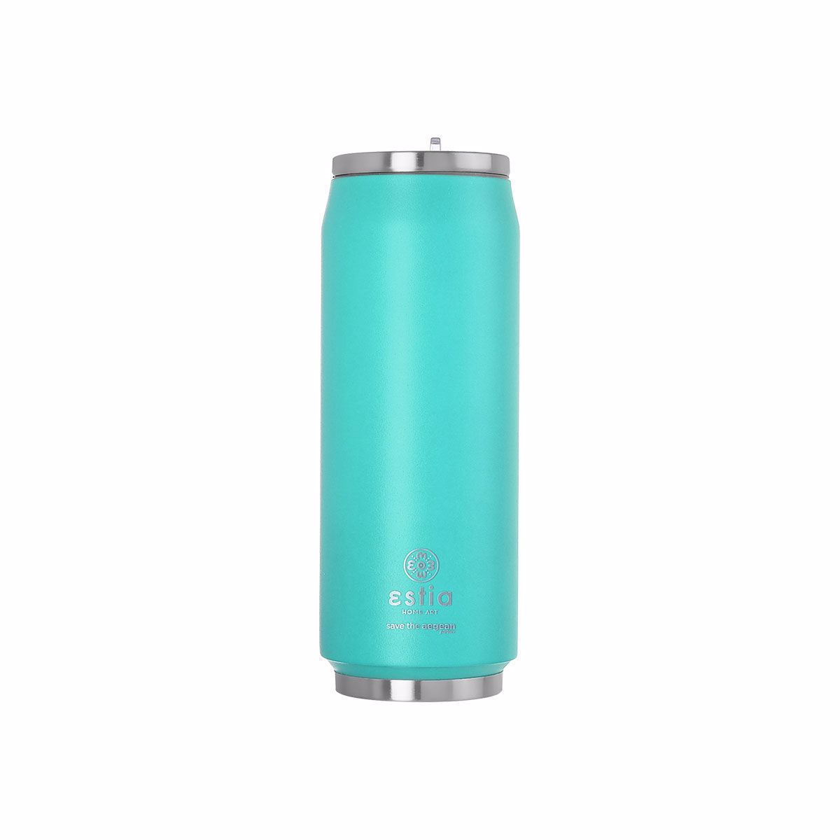 Estia Thermos Travel Cup 500ml ''Save the Aegean'' Bermuda Green 01-9786