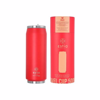 Estia Θερμός Travel Cup ''Save the Aegean'' 500ml Scarlet Red 01-9854