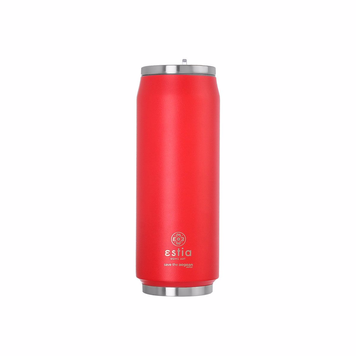 Estia Thermos Travel Cup ''Save the Aegean'' 500ml Scarlet Red 01-9854