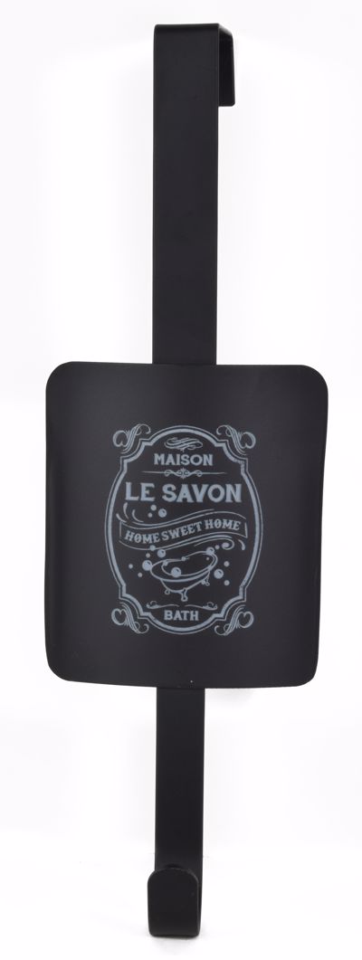 Estia Κρεμάστρα Le Savon Μαύρη 8,8Χ8,5Χ26 02-6426