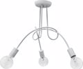 Heronia 3Foto Fotistiko Orofis Metallo PLEX  Lefko E27 50X50cm 01-0228