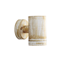 Heronia Spot Exoterikou Xorou C-01 Monofoto Plastiko Lefki-Mpronze Patina 7x9.5x10cm GU10 15-0205