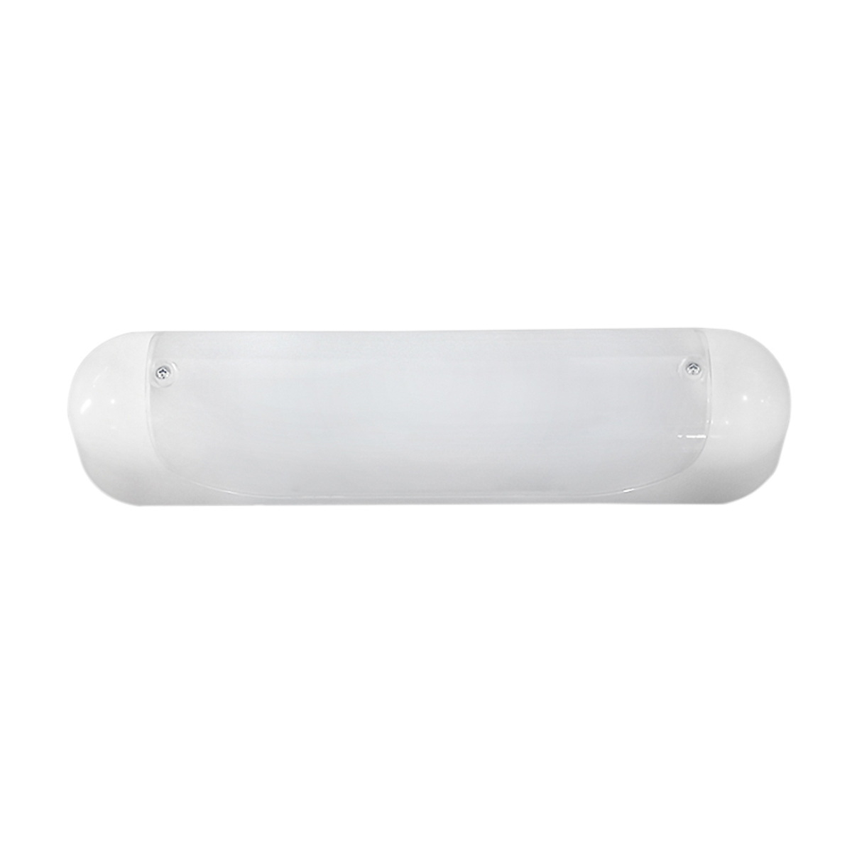 Heronia Aplika Baniou BATH-03 Monofoti Plastiki Lefki E27 35x7x7.5cm 18-0064