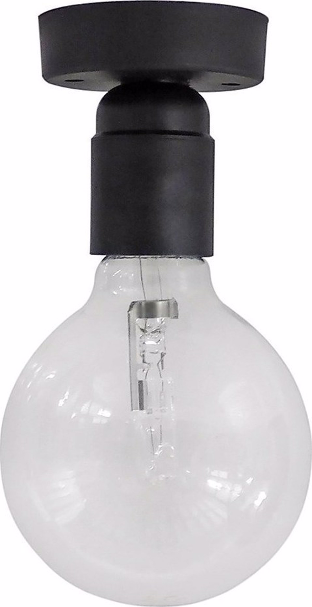 Heronia Fotistiko Orofis Plastiko KA-01CE  Mavro E27 7X7cm 31-0754