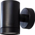 Heronia Aplika Toixou/Spot Exoterikou Xorou Plastiko C-01 Mavro GU10 LED 9,5X7X10cm 15-0029