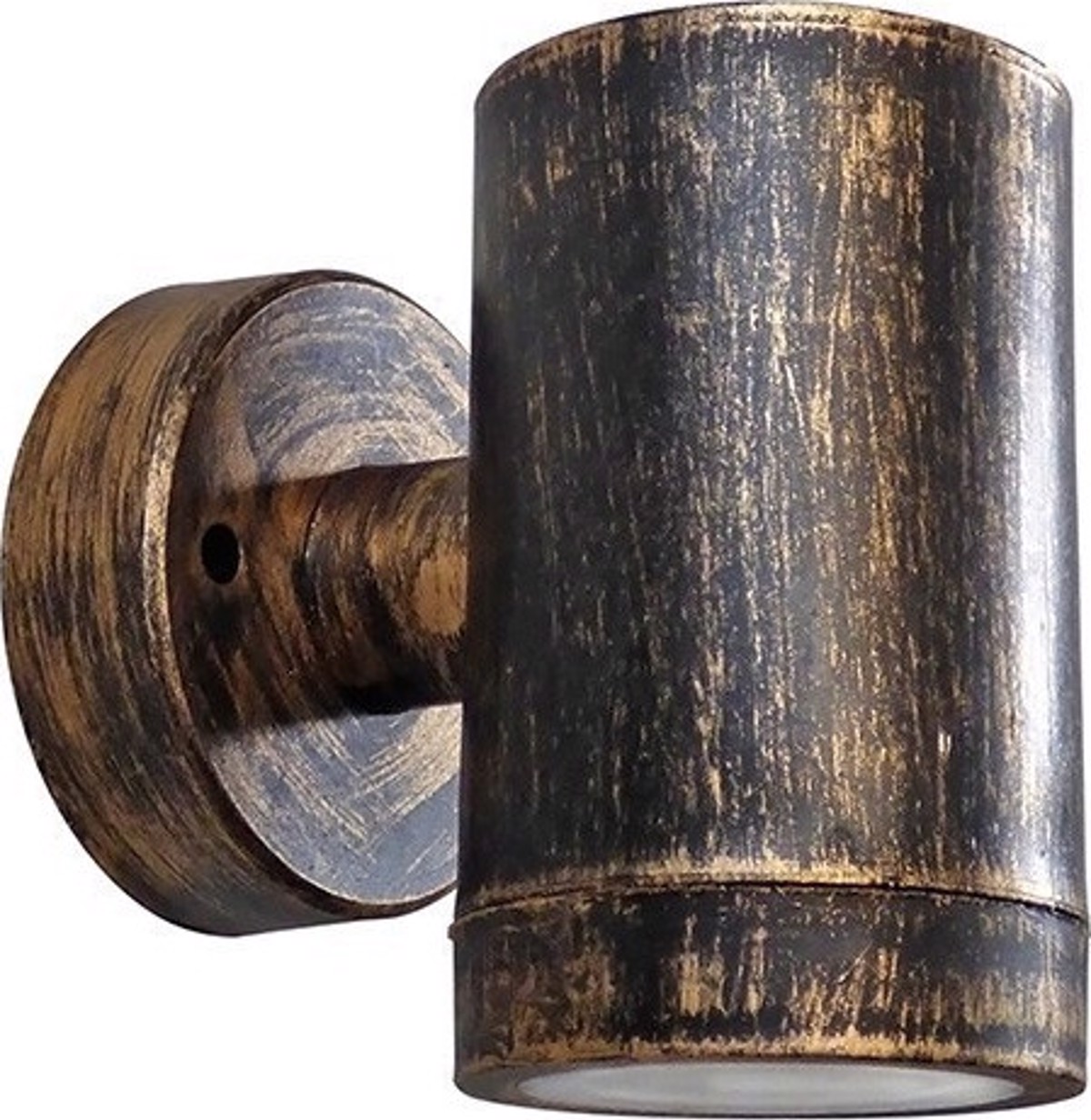 Heronia Aplika Toixou/Spot Exoterikou Xorou Plastiko C-01 Bronze GU10 LED 9,5X7X10cm 15-0032