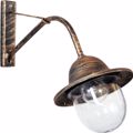 Heronia Aplika Exoterikou Xorou Plastiko/Metallo W45-801  Bronze E27 24,5X57X40cm 32-0027