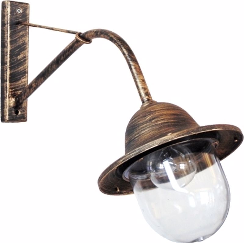 Heronia Aplika Exoterikou Xorou Plastiko/Metallo W45-801  Bronze E27 24,5X57X40cm 32-0027