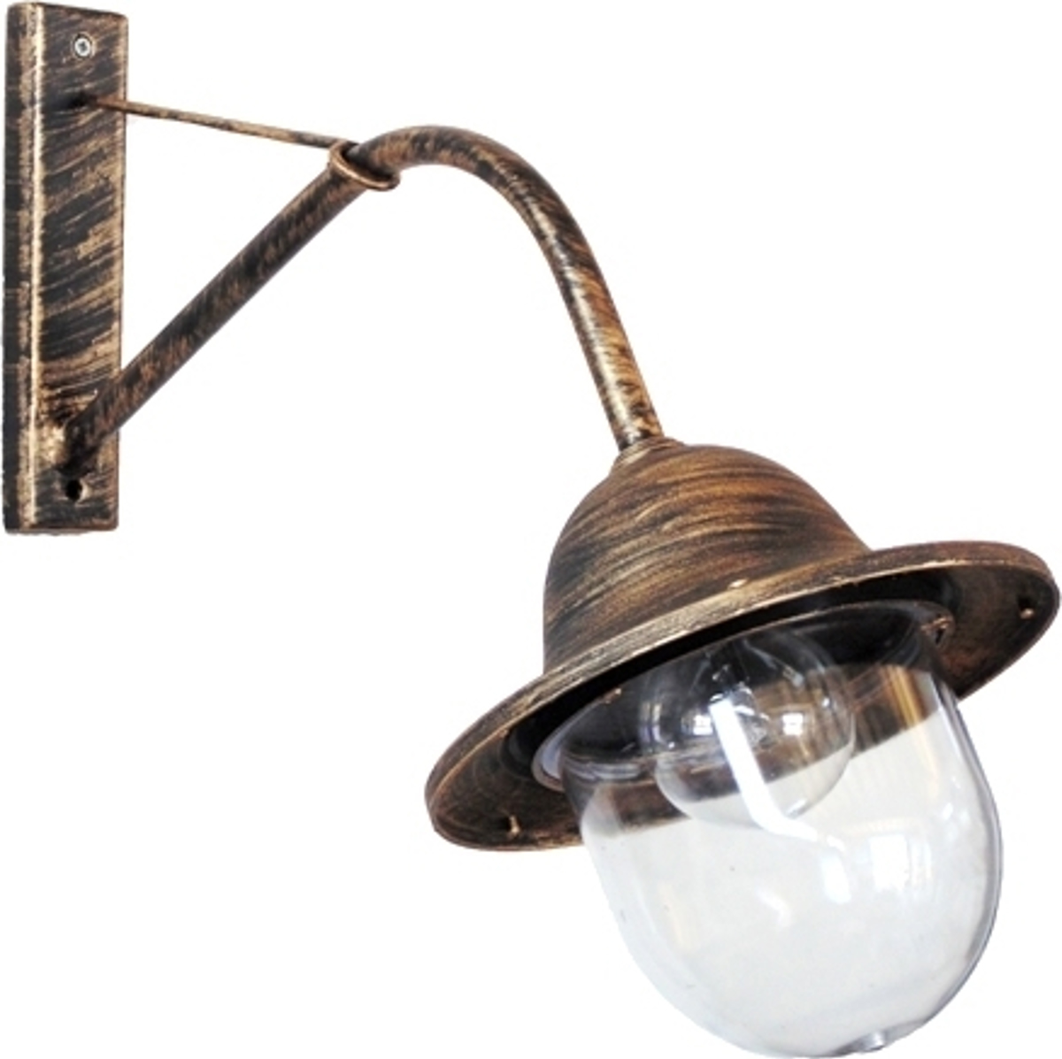 Heronia Aplika Exoterikou Xorou Plastiko/Metallo W45-801  Bronze E27 24,5X57X40cm 32-0027