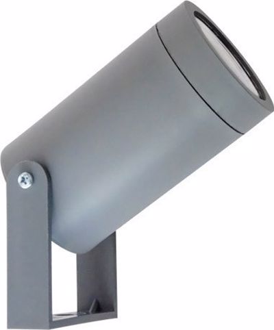 Heronia Σπότ Εξωτερικού Χώρου Πλαστικό C-06 Γκρί GU10 LED 6Χ6,8Χ15cm 15-0126