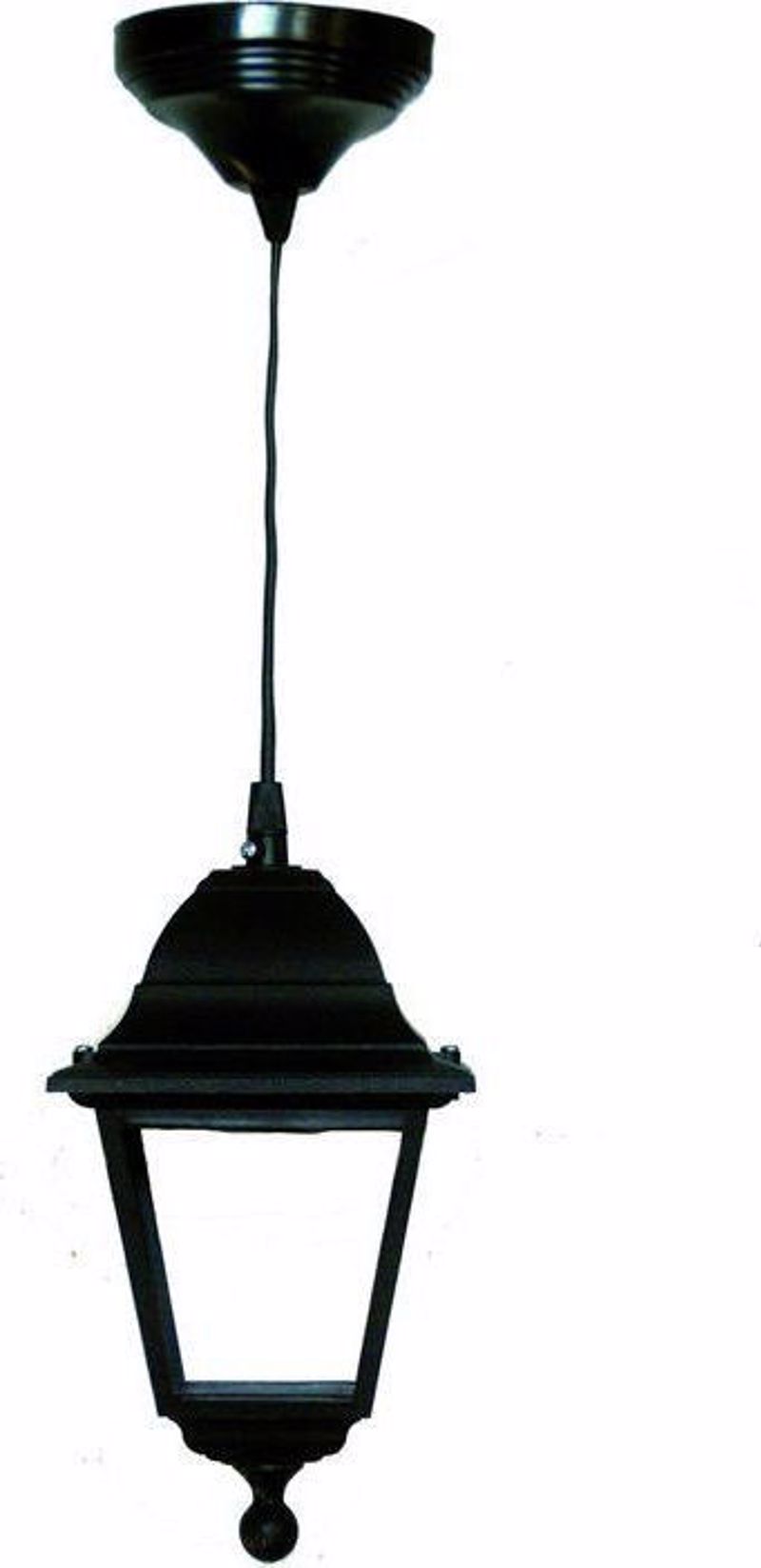 Heronia Kremasto Fotistiko Exoterikou Xorou Plastiko LP-510K Mavro E27 14,5X14,5X96cm 11-0043