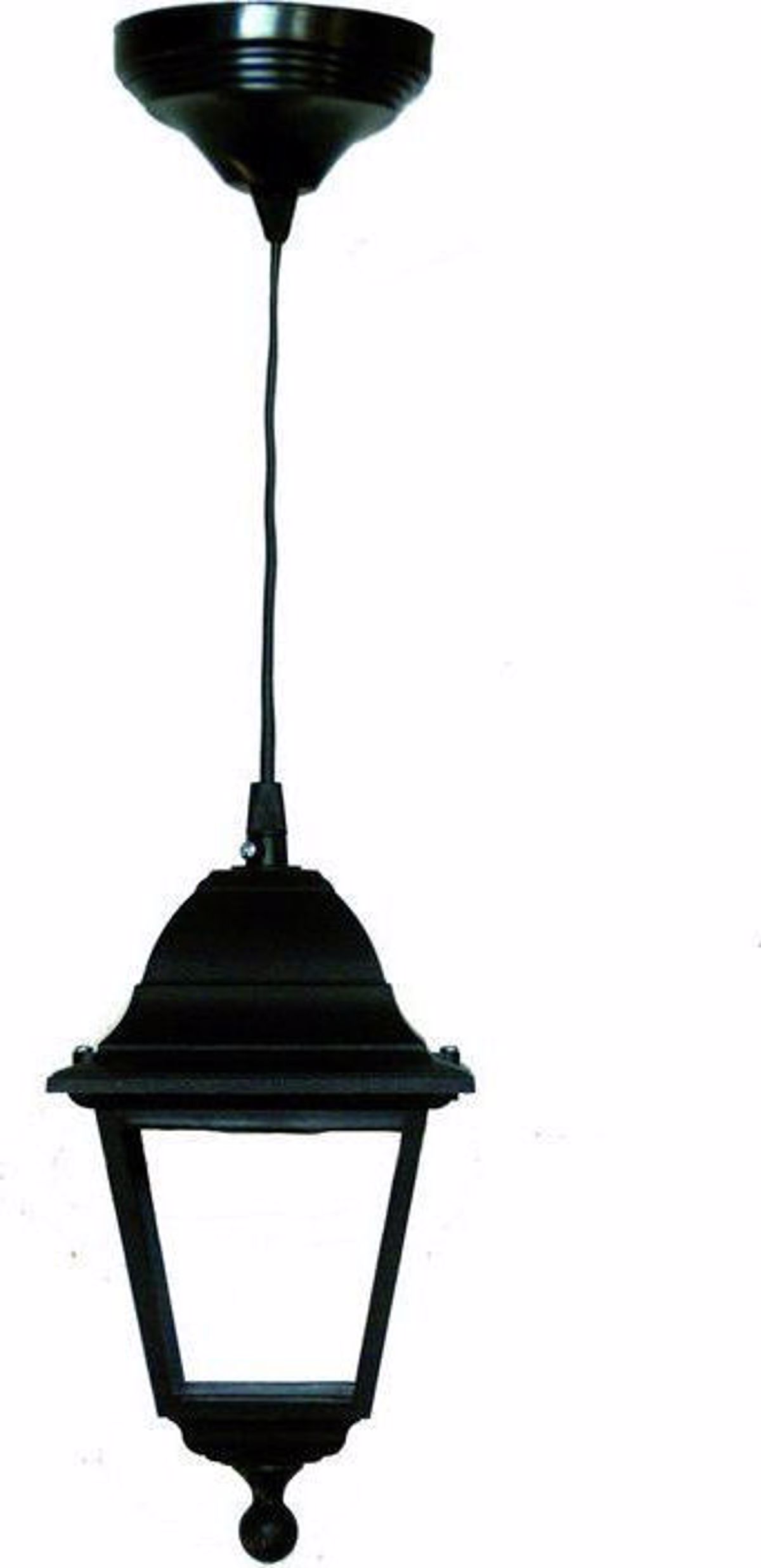 Heronia Kremasto Fotistiko Exoterikou Xorou Plastiko LP-510K Mavro E27 14,5X14,5X96cm 11-0043