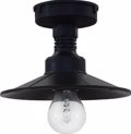 Heronia Fotistiko Orofis Exoterikou Xorou Plastiko LP-150CE -S Mavro E27 18X14cm 11-0147
