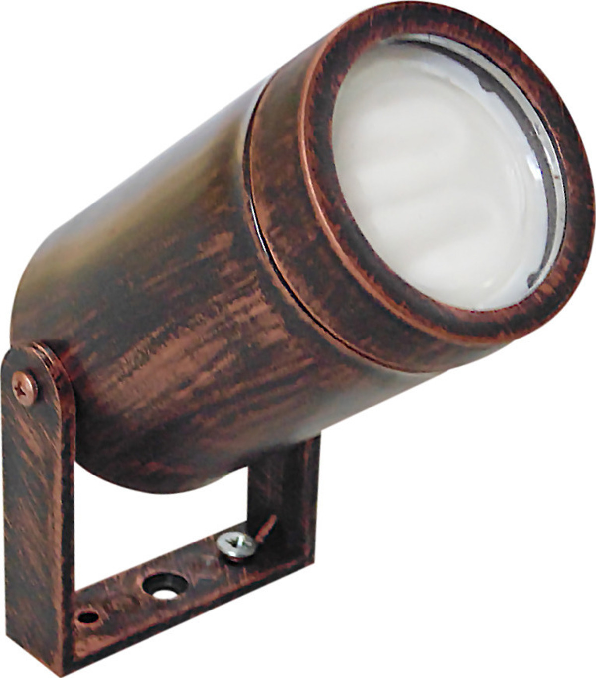 Heronia Spot Exoterikou Xorou Plastiko C-06 Xalkos GU10 LED 6X6,8X15cm 15-0129