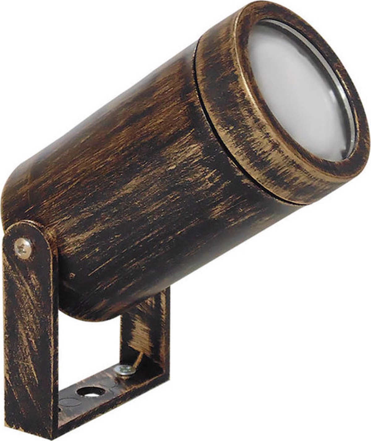 Heronia Spot Exoterikou Xorou Plastiko C-06 Bronze GU10 LED 6X6,8X15cm 15-0128