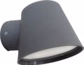 Heronia Aplika Toixou/Spot Exoterikou Xorou Plastiko C-09 Ggri GU10 LED 11,5X15X10cm 15-0164