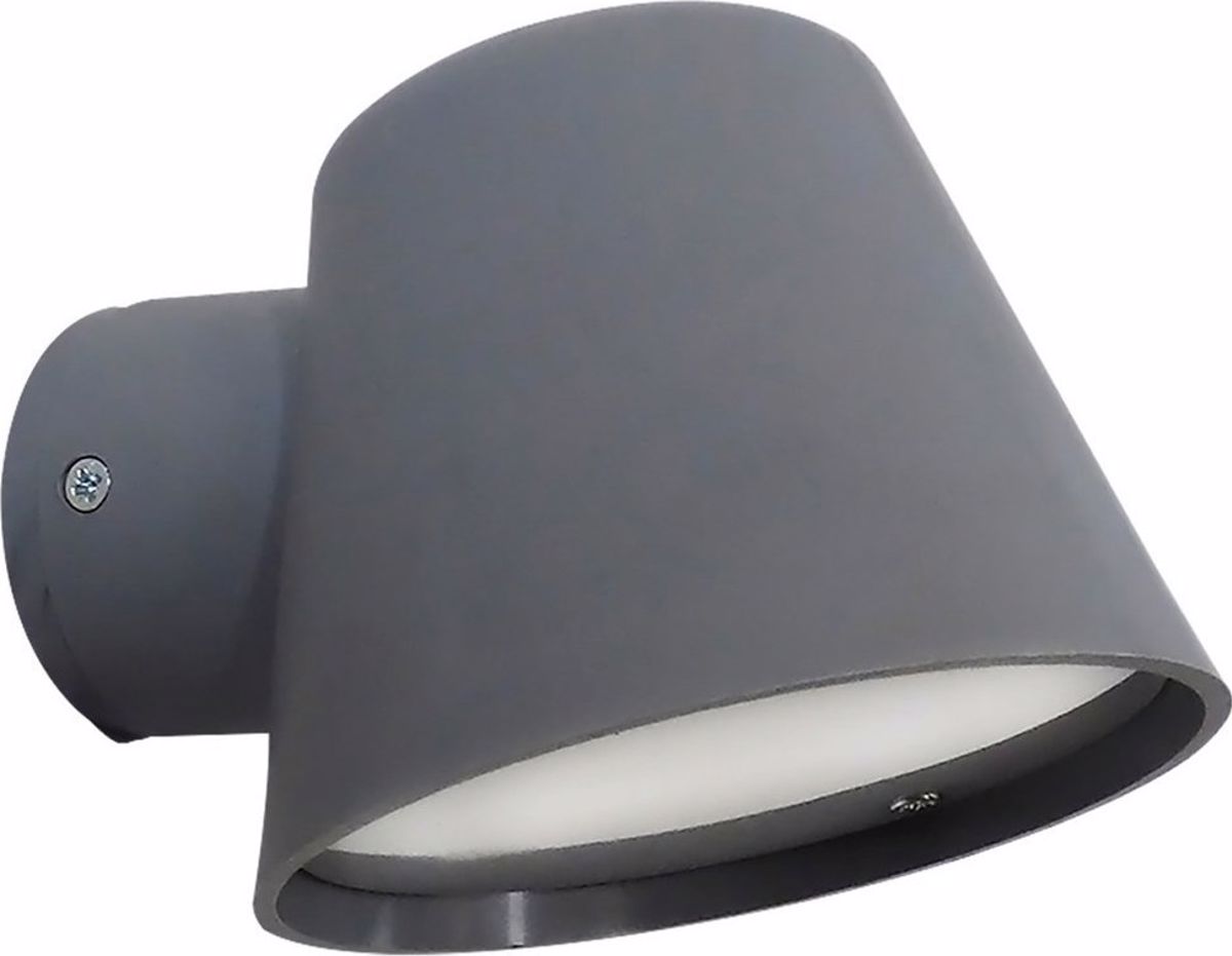 Heronia Aplika Toixou/Spot Exoterikou Xorou Plastiko C-09 Ggri GU10 LED 11,5X15X10cm 15-0164