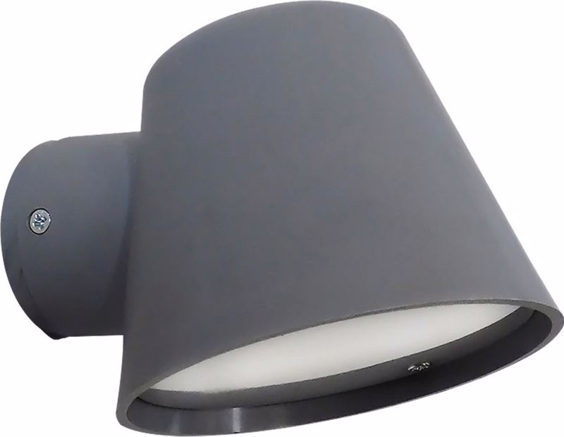 Heronia Aplika Toixou/Spot Exoterikou Xorou Plastiko C-09 Ggri GU10 LED 11,5X15X10cm 15-0164