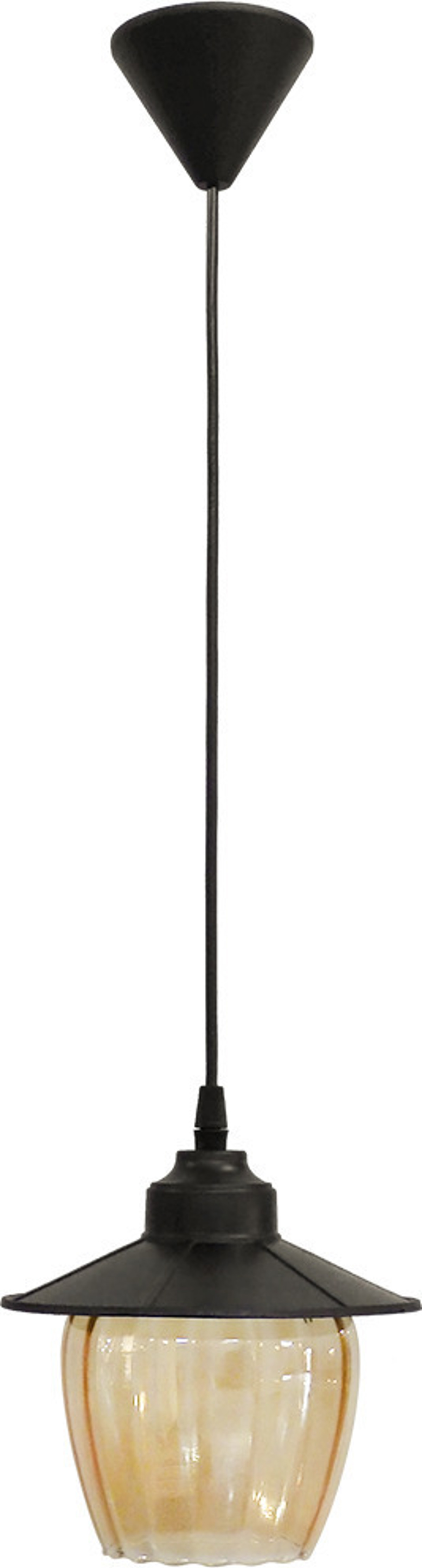 Heronia Kremasto Fotistiko Exoterikou Xorou Plastiko/Gyali AP-98K Mavro E27 18X100cm 11-0228