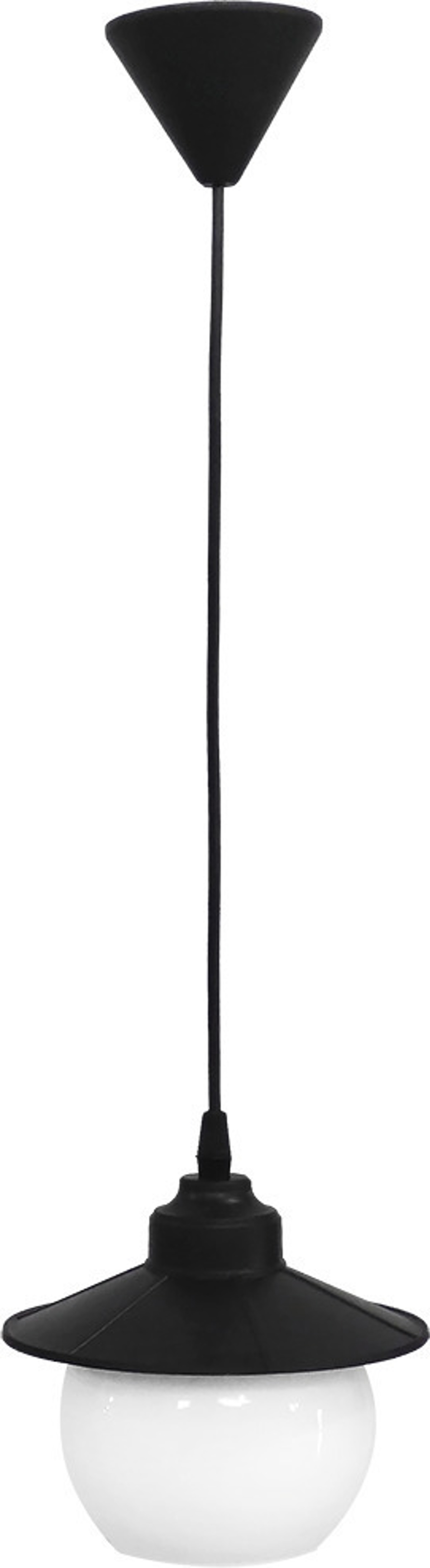 Heronia Kremasto Fotistiko Exoterikou Xorou Plastiko/Gyali AP-14K Mavro/Lefko E27 18,5X100cm 11-0232