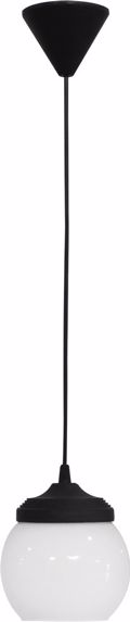 Heronia Kremasto Fotistiko Exoterikou Xorou Plastiko/Gyali AP-15K Mavro/Lefko E27 14X100cm 11-0233