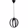 Heronia Fotistiko Orofis Metallo LAMA/25 PENDEL Mavro E27 24X85cm 34-0068