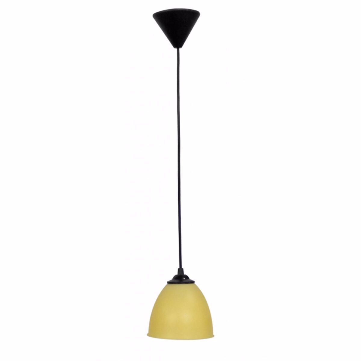 Heronia Kremasto Fotistiko Orofis OVO 1/L Monofoto Plastiko Meli/Mavro E27 F14x80cm 35-0051