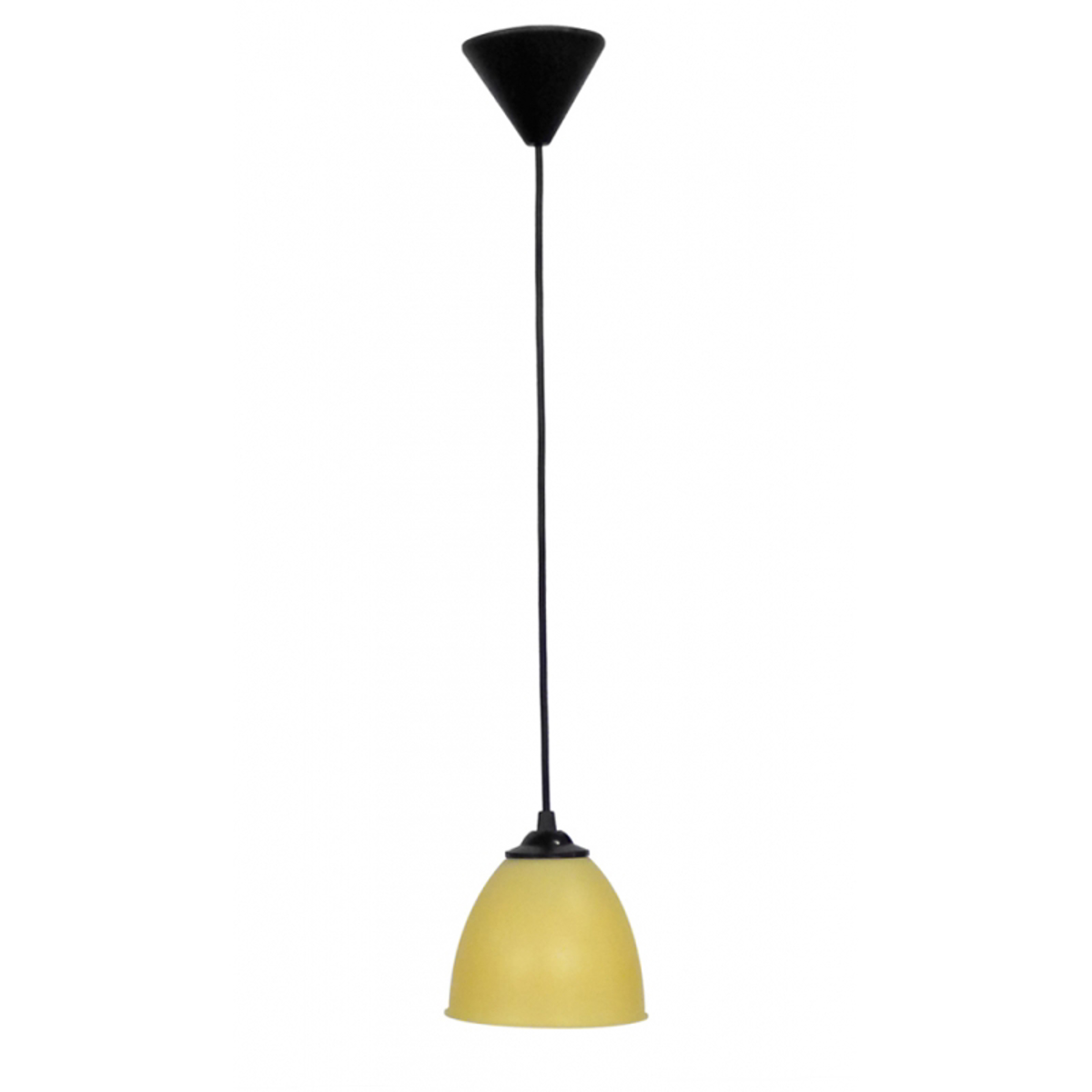 Heronia Kremasto Fotistiko Orofis OVO 1/L Monofoto Plastiko Meli/Mavro E27 F14x80cm 35-0051