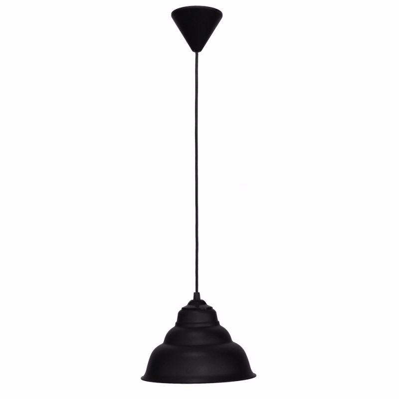 Heronia Kremasto Fotistiko Orofis PUBLIC/20 1/L Monofoto Plastiko Mavro E27 F20x90cm 35-0059