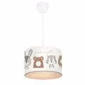 Heronia Paidiko Fotistiko Orofis KID-LION Monofoto Plastiko Lefko me Zoakia E27 F28x70cm 36-0038