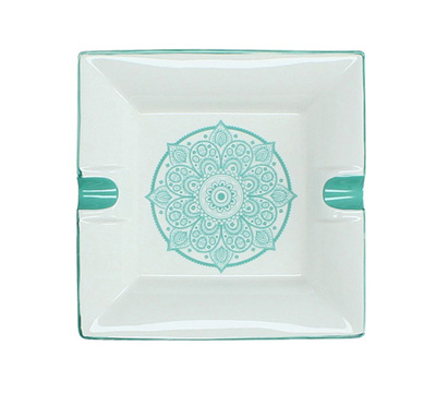 ZAROS Τασάκι από πορσελάνη Mandala Βεραμάν 17.5cm WER-7630