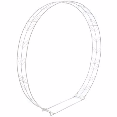 Iliadis Λευκή Μεταλλική Κυκλική Αψίδα 256x29x246cm 65840