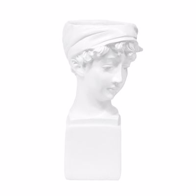 Iliadis Λευκό Resin Κασπό 9X10X18cm Γυναικεία Αρχαιοελληνική Προτομή 76356