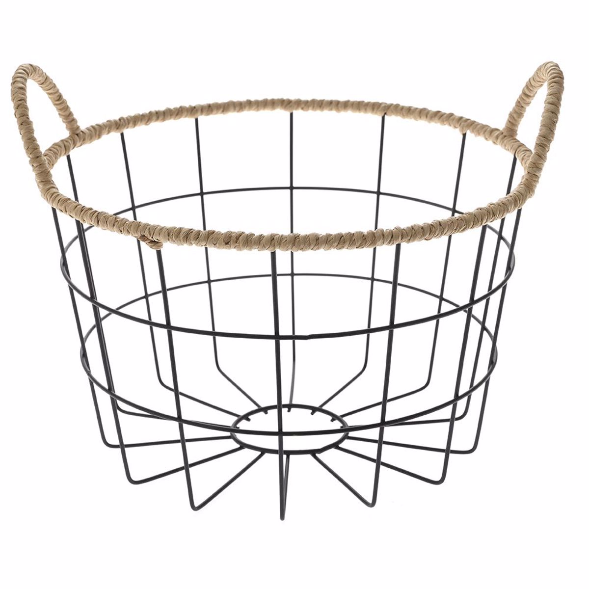 Iliadis Stronguli Metalliki Froutiera Mavri me Xulino Xerouli F26x16cm 77317