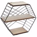 Iliadis Metalliki Basi Toixou me Xulina Rafia 28X11X25 ek 77557
