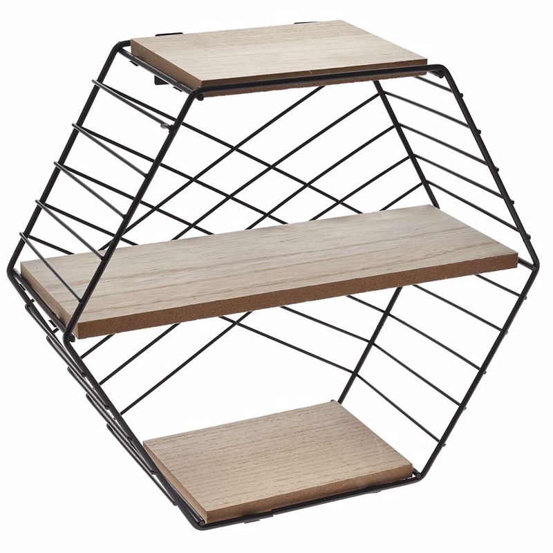 Iliadis Metalliki Basi Toixou me Xulina Rafia 28X11X25 ek 77557