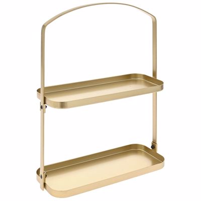 Iliadis Χρυσή Μεταλλική Ορντερβιέρα 2όροφη 30x12x40cm 81064